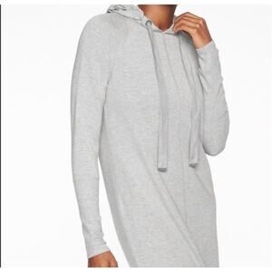 Athleta Solitude Hoodie Dress Gray Size M